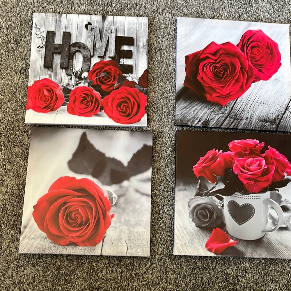 Set of 4 home decor